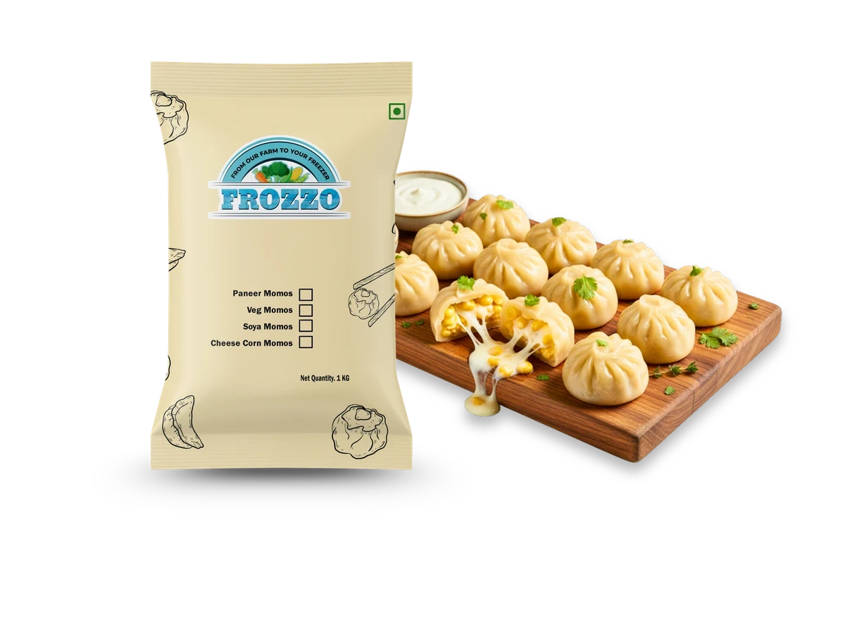 Frozzo Frozen Cheese Corn Momos packet
